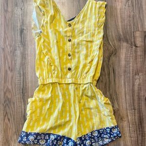 MATILDA JANE 435 Tween Size 10 Brilliant Daydream Yellow Sleeveless Romper